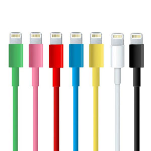 colorful Lightning cable